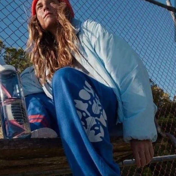 NWT Free People Blue Puffer Bomber Outpost Jacket size small - Picture 8 of 9